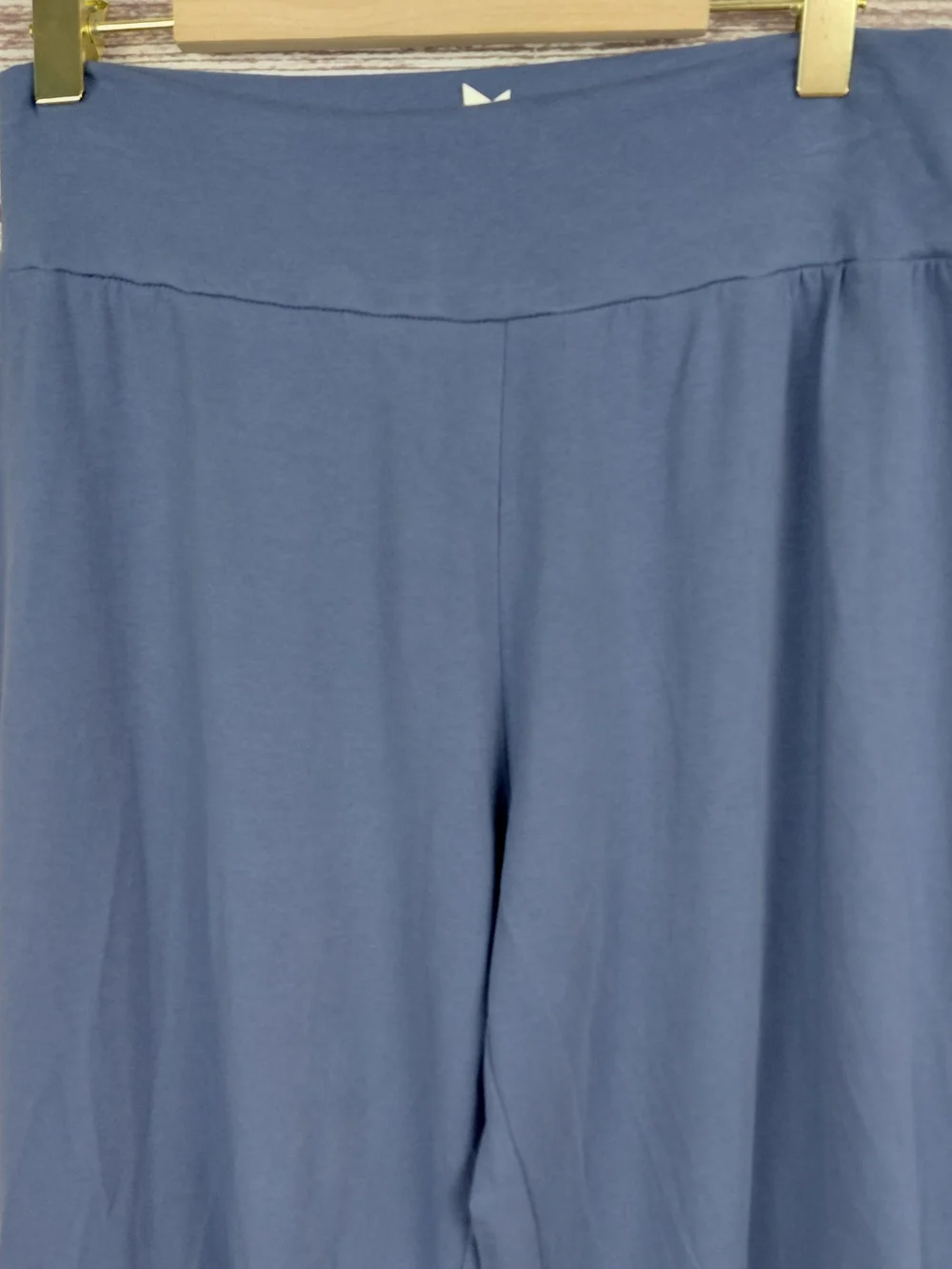 Lot of Two Matilda Jane Size Womens Medium Blue & Gray Cropped Ruffle Pants